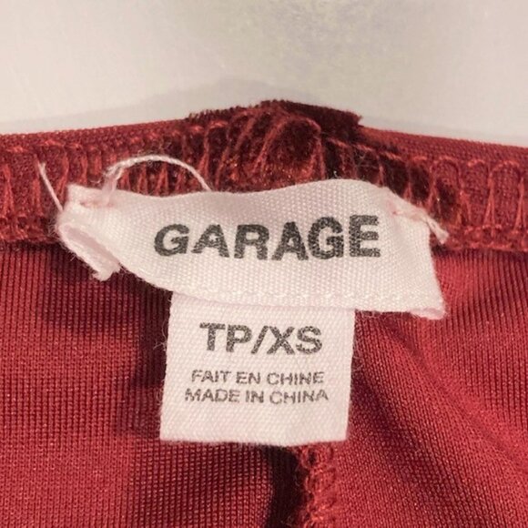 Garage Nikky Open Back Red Velvet Mini Dress - Picture 4 of 4